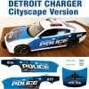 Detroit Police Charger Cityscape