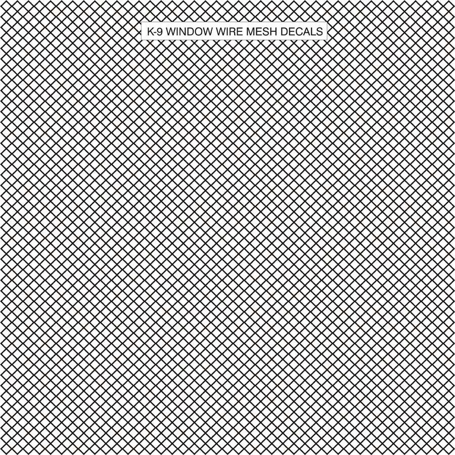 K-9 Window Wire Mesh Decals