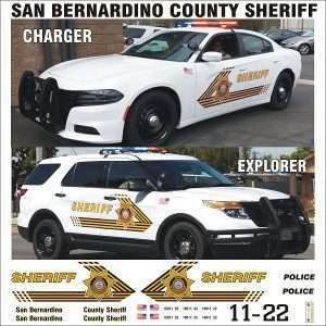 San Bernardino County Sheriff, CA (California), Fits Explorer & Charger