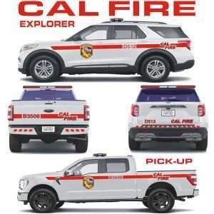 CAL FIRE, California (CA) – Explorer, Pickup & other vehicles