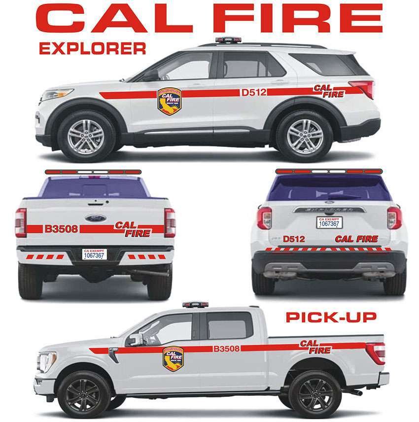 Cal Fire Explorer & pickup