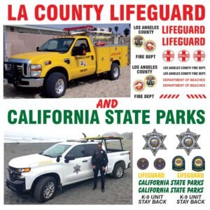 LA County Fire Dept. Lifeguard and California State Parks