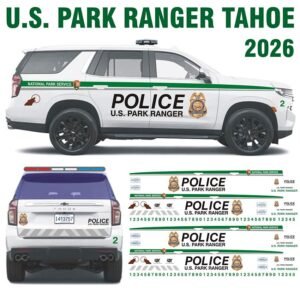 U.S. Park Ranger Law Enforcement – Tahoe New Markings 2026